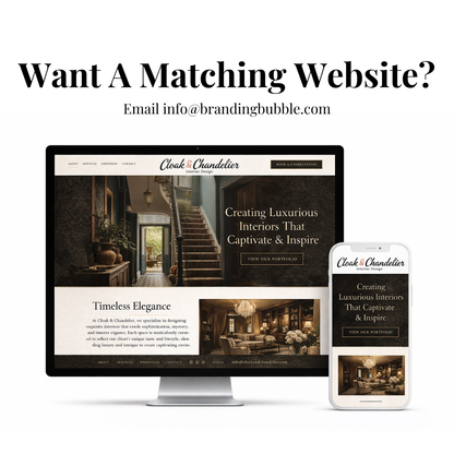 Luxury Brand Identity for Interior Designer, Realtor & Designer Brands